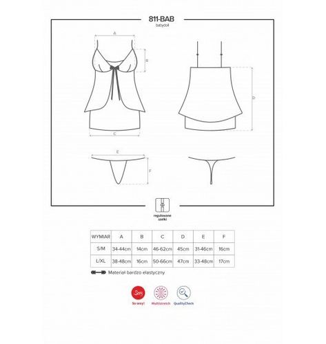 811-BAB-4 babydoll S/M na Arena.pl