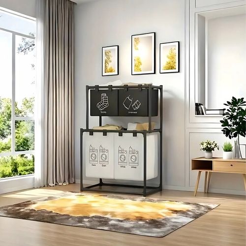 KOSZ NA PRANIE BIELIZNĘ POJEMNIK DUŻY DO PRANIA SKŁADANY WOREK na Arena.pl