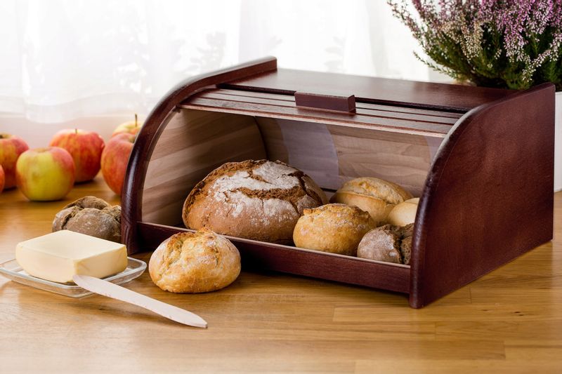 CHLEBAK DREWNIANY NA CHLEB PIECZYWO POJEMNIK DUŻY zdjęcie 7