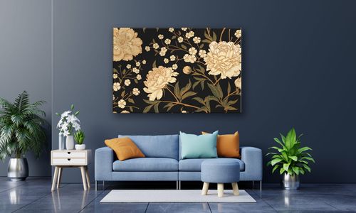 OBRAZ NA PŁÓTNIE 103 Jasne kwiaty 60x40cm na Arena.pl