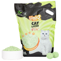 Żwirek dla kota tofu zielona herbata 15kg - biodegradowalny zbrylający