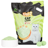 Żwirek dla kota tofu zielona herbata 15kg - biodegradowalny zbrylający