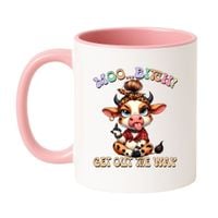 MOO... BITCH! Wzór - Klasyczny Biało-Różowy 330 ml