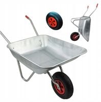 TACZKA METALOWA OGRODOWA LEKKA OCYNKOWANA METALOWE KOŁO 80/120 L