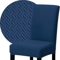 POKROWIEC NA KRZESŁO ŻAKARD JODEŁKA GRANATOWY