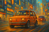 Opłatek na tort Fiat 126 p Maluch Fiacik Samochód Auto Format A4