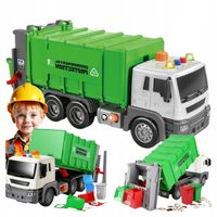 Śmieciarka DUŻA Ciężarówka Zabawka INTERAKTYWNA dla dzieci chłopca 3 latka