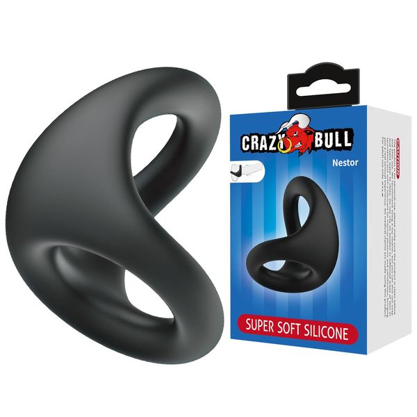 Crazy Bull Nestor – Super Soft Silicone Cock Ring zdjęcie 1