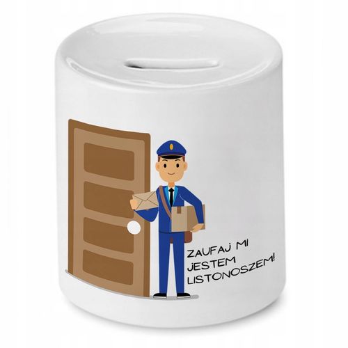 Skarbonka Dla Listonosza Zaufaj Mi! Prezent Z Nadrukiem Ze Zdjęciem na Arena.pl