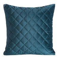 Poszewka welwetowa przeszywana nicią RIA1 45x45 ciemnoturkusowa