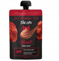 Fitmin For Life Cream sauce kremowa saszetka z wołowiną dla kotów 100 g