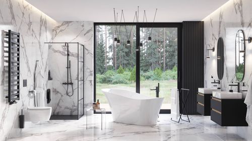 Ringo przycisk spłukujący do stelaża podtynkowego WC Shiro 2.0, czarny soft na Arena.pl