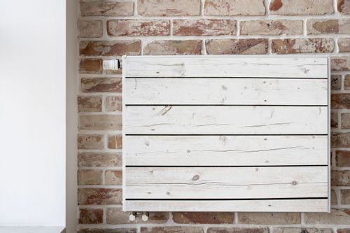 Mata MAGNETYCZNA Na Kaloryfer Białe Deski Imitacja Drewna 90cm x 60cm na Arena.pl