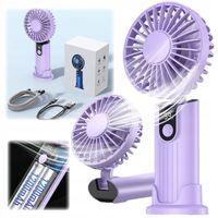 Wiatrak USB Cichy mini wentylator biurkowy ręczny 2400mAh TOPK K38