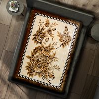 Gruby Koc Akrylowy 160X210 Kwiaty 18787