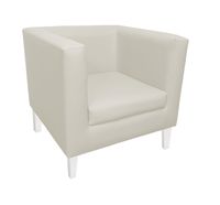 Fotel Monaco nogi białe D18