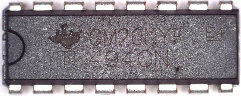 TL494CN DIP16 kontroler PWM Texas Instruments zdjęcie 2