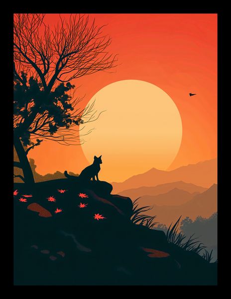 Plakat 15x20cm Kocie Wzgórze zdjęcie 2