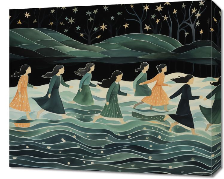 Obraz 60x50cm Nocna Procesja zdjęcie 1