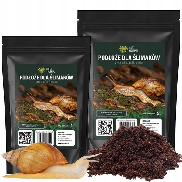 Podłoże dla ślimaków 5L zdjęcie 1