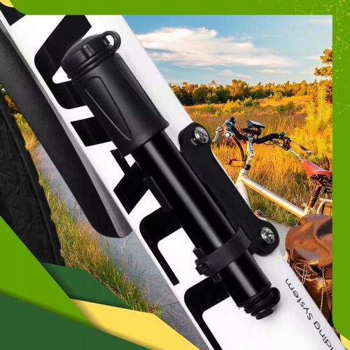 MINI POMPKA ROWEROWA RĘCZNA ALUMINIOWA KOMPAKTOWA DO ROWERU HULAJNOGI 7 BAR na Arena.pl