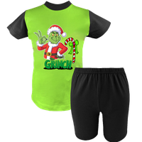 Krótka Piżama dziecięca - Grinch kradnie Święta