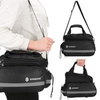 Torba rowerowa na bagażnik, sakwa 8l czarna