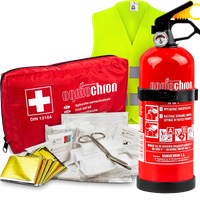 GAŚNICA Z MANOMETREM 1KG APTECZKA DIN13164 SAMOCHODOWA KAMIZELKA ODBLASKOWA