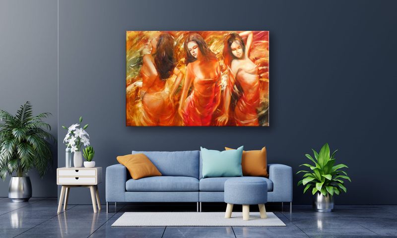 OBRAZ NA PŁÓTNIE 138 Trzy Gracje 40x30cm zdjęcie 4