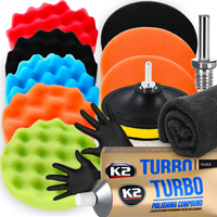 ZESTAW GĄBEK DO POLEROWANIA LAKIERU PAD + PASTA K2