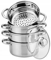 Garnki do Gotowania na Parze Parowar 5elm 3L. 20cm
