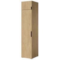 Szafa uchylna z nadstawką Napoli 1D 50 Dąb Cremona (czarny uchwyt)