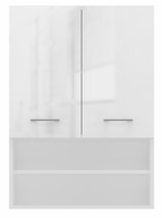 Szafka Łazienkowa Wisząca 64 cm Biały Połysk POLINKA MINI TS