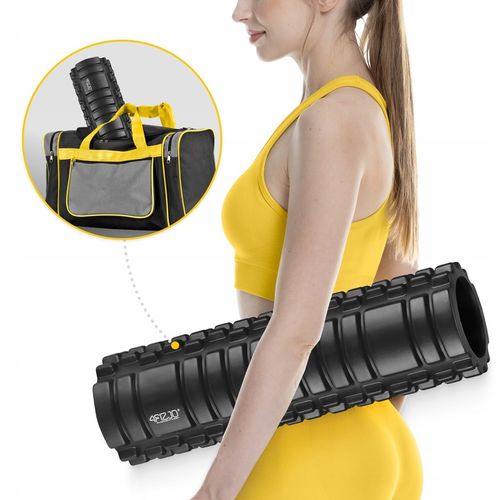 ROLLER WAŁEK DO MASAŻU ROLLOWANIA PLECÓW TWARDY CROSSFIT AUTOMASAŻ FITNESS na Arena.pl