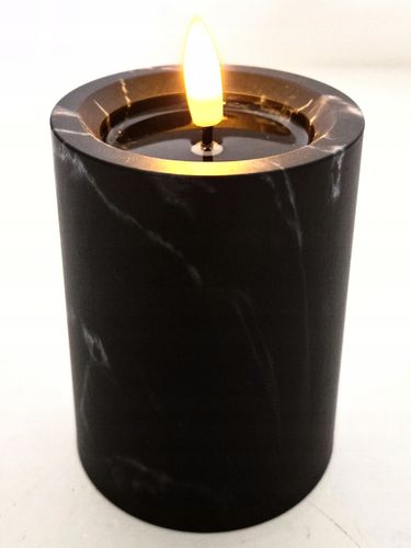 ŚWIECZKA NA BATERIE 10CM EFEKT MARMURU ŚWIECA LED WKŁAD DO STROIKOW NA STÓŁ na Arena.pl