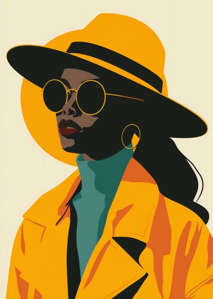 Plakat 64x90cm Żółta Stylowość zdjęcie 1