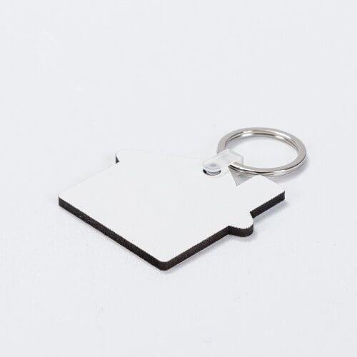 Dwustronny brelok z MDF-u do sublimacji - domek zdjęcie 2