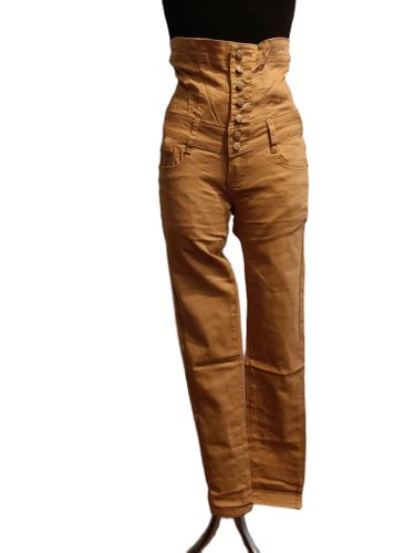 Spodnie brązowe wysoki stan na Arena.pl