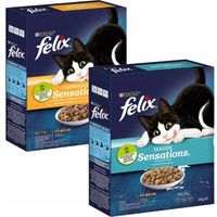 Felix Sensation Seaside, Farmhouse Sucha karma dla kotów 1kg x 2 sztuki