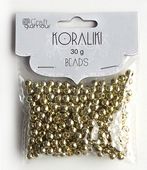 koraliki 5 mm 40 g złote  8046