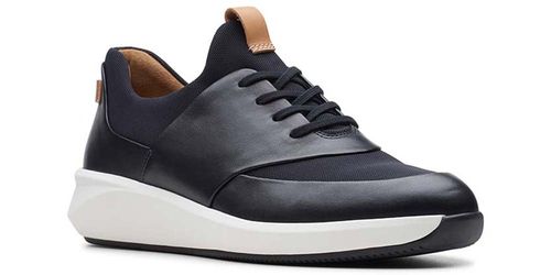 Clarks Półbuty damskie - Un Rio Lace - rozmiar 35,5 - czarna skóra licowa na Arena.pl