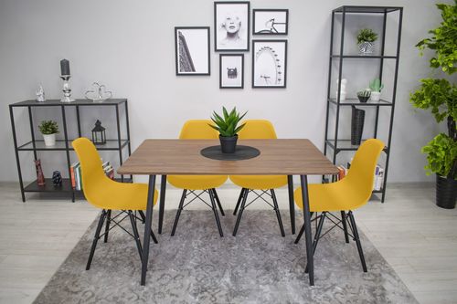 Krzesło OSAKA musztarda / nogi czarne x 2 na Arena.pl