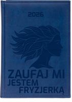 STYLOWY kalendarz fryzjerki motyla A4 2026 KSIĄŻKOWY TYGODNIOWY grawer