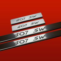 Listwa progowa PEUGEOT 407  407 SW Stal nierdzewna 304 połysk 4szt