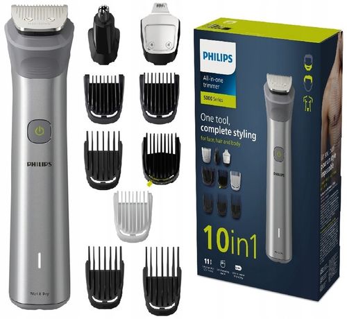 TRYMER PHILIPS MG5920 DO WŁOSÓW ZAROSTU BRODY GOLARKA 10W1 na Arena.pl