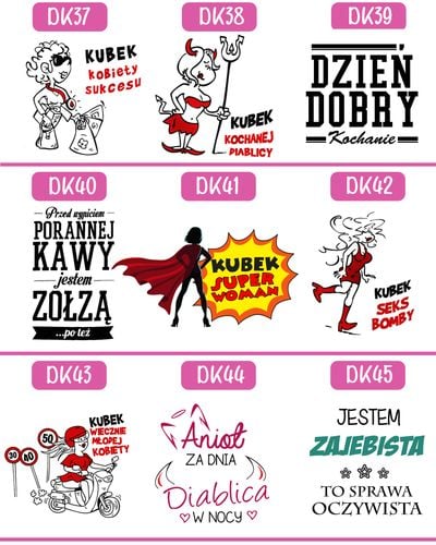 KUBEK Z NADRUKIEM PREZENT DLA KOLEŻANKI DZIEWCZYNY ŻONY MAMY DZIEŃ KOBIET na Arena.pl