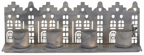 Świecznik adwentowy House facades Silver Ib Laursen na Arena.pl