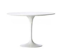 Stół Fiber 120 inspirowany Tulip Table MDF biały okrągły