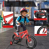 ROWER DLA DZIECI 14 CALI ROWEREK CZERWONY DLA DZIEWCZYNKI CHŁOPCA