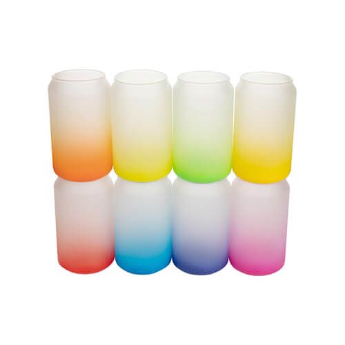 Szklanka 400 ml szroniona do sublimacji - granatowy gradient zdjęcie 3